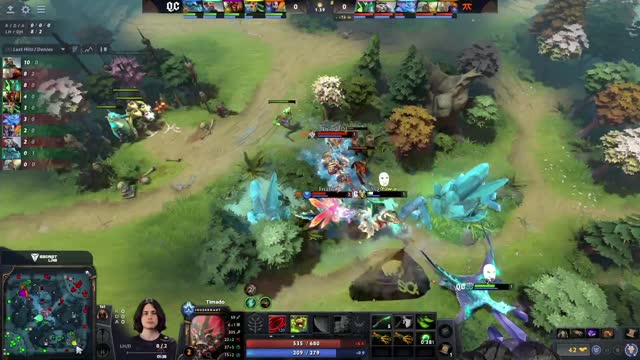 Fnatic.Jabz takes First Blood on QCY.YS!