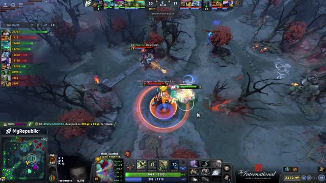 Miracle- gets a triple kill!