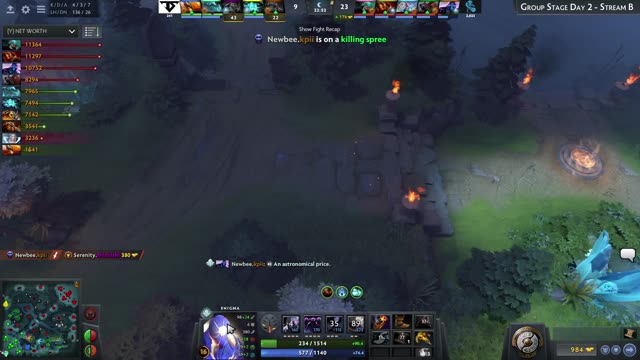 Newbee.Sccc gets a double kill!