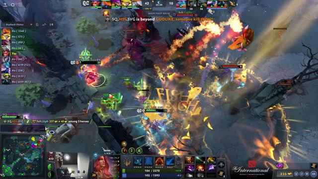 QCY.MSS's double kill leads to a team wipe!