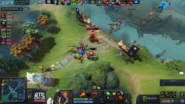 EG.Arteezy kills Pandas.Sneyking!