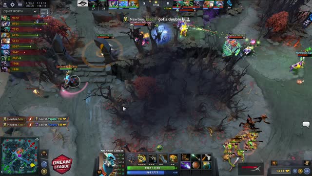 Newbee.Sccc gets a double kill!