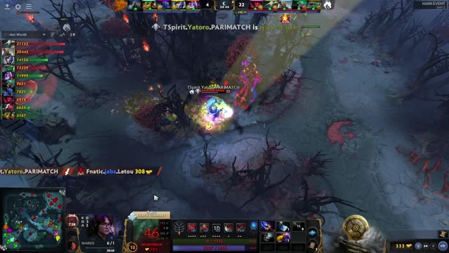 TSpirit.Yatoro kills Fnatic.Jabz!