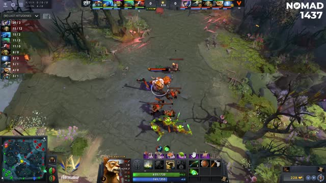 VP.Ramzes666 takes First Blood on TSpirit.bzz!