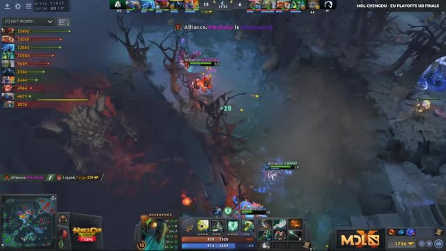 Mineski.Nikobaby gets a double kill!