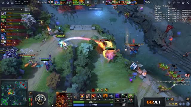 Na`Vi.Dendi kills TSpirit.bzz!