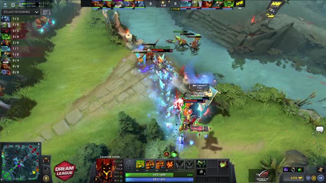 Dendi takes First Blood on canceL^^!